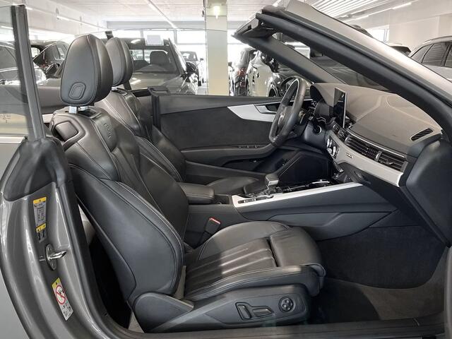 Audi A5 Cabriolet 40 TFSI Quattro S-LINE ** MATRIX, VIRTUAL, LEDER, MEM, 19-inch LMV, NEKVERW, WINTER ** 1e EIG - UNFALLFREI ** ** INFORMEER OOK NAAR ONZE AANTREKKELIJKE FINANCIAL-LEASE TARIEVEN **
