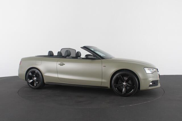 Audi A5 Cabriolet 1.8 TFSI S line > 177pk/Cabrio/Dark Green&black/Sportstoelen verwarmbaar...