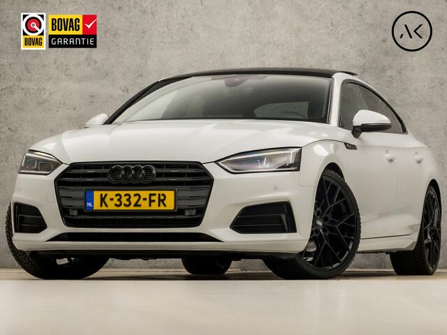 Audi A5 Sportback 40 TFSI S-Line Sport 191Pk Automaat (2X S-LINE, SCHUIFDAK, VIRTUAL COCKPIT, GROOT NAVI, SFEERVERLICHTING, STOELVERWARMING, GETINT GLAS, LED KOPLAMPEN, NIEUWSTAAT)