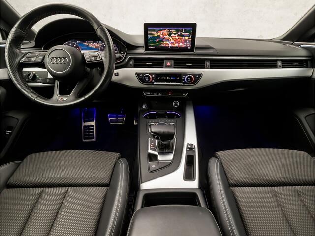 Audi A5 Sportback 40 TFSI S-Line Sport 191Pk Automaat (2X S-LINE, SCHUIFDAK, VIRTUAL COCKPIT, GROOT NAVI, SFEERVERLICHTING, STOELVERWARMING, GETINT GLAS, LED KOPLAMPEN, NIEUWSTAAT)
