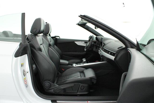 Audi A5 Cabriolet 35 TFSI 150pk S edition Nekverwarming Stoelverwarming Leder Virtual Cockpit Matrix Led 2x S-Line