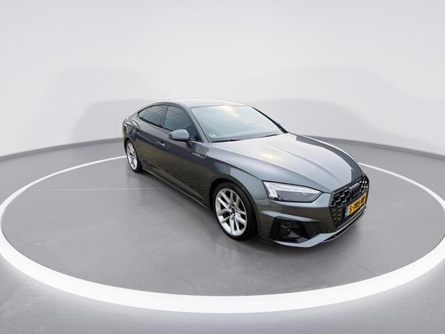 Audi A5 Sportback 35 TFSI 150pk S edition · Apple/Android Car Play · Trekhaak · Stoelverwarming · 18'' Velgen · Navigatie · Virtual Cockpit · Matrix LED ·