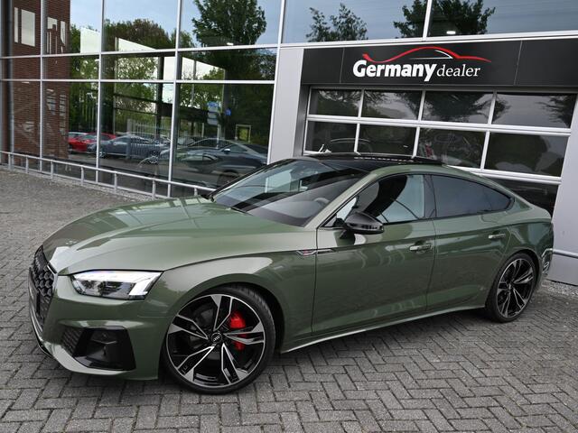 Audi A5 Sportback 40Tfsi 204pk S-Line Black optic District-Green RS-Zetels Pano Virtual B&O