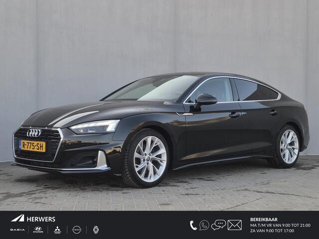 Audi A5 Sportback 40 TFSI Launch edition Sport / Facelift / Assitentie pakket Rijden / Assistentie pakket Parking / Trekgewicht 1500 kg / Elektrische achterklep / Stoelen met massage functie / Stoelverwarming / Adaptief cruise control / Achteruitrijcamera / Keyle