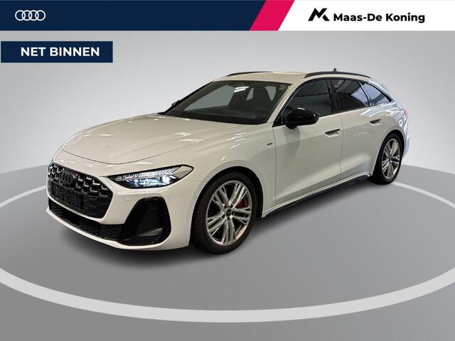 Audi A5 Avant 2.0 367pk S-tronic e-hybrid quattro S edition · 360 Camera · Wegklapbare Trekhaak · Bang & Olufsen Audio · Bijrijder Display · Zwart Optiek · 19'' Inch · Garantie t/m 26-07-2030 of 100.000