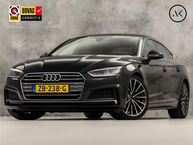 Audi A5 Sportback 35 TFSI S-Line Sport Automaat (2X S-LINE, APPLE CARPLAY, GROOT NAVI, CLIMATE, SPORTSTOELEN, LEDER, GETINT GLAS, PARKEERSENSOREN, NIEUWSTAAT)