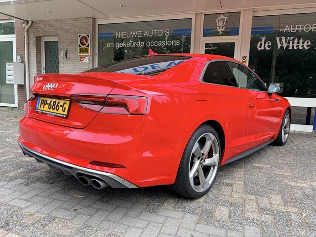 Audi A5 Coupé 3.0 TFSI S5 quattro Pro Line Plus Alarm klasse 5 volgsysteem/Elektr. clim. control/Sportonderstel/Elektr. verw. lederen voorstoelen/Schakelpeddels aan stuur/Navi full map/Achteruitrijcamera/Multfunct. lederen stuur/Cruise con