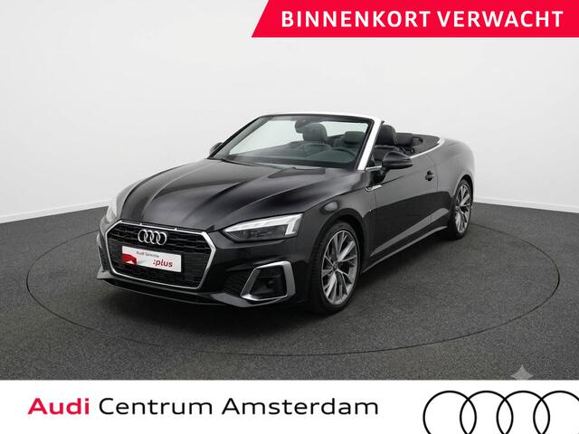 Audi A5 Cabriolet 40 TFSI Launch edition Sport 190pk | Komt half augustus binnen | lederen bekleding, | Nekverwarming | matrix LED koplampen | Navigatiesysteem full map | Voorstoelen verwarmd