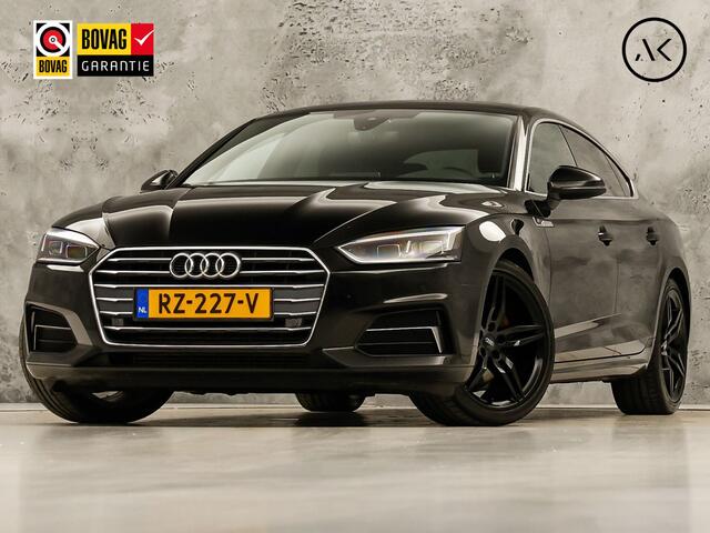 Audi A5 Sportback 2.0 TFSI S-Line Sport 190Pk Automaat (2X S-LINE, VIRTUAL COCKPIT, GROOT NAVI, PLAT SPORTSTUUR, LEDER, STOELVERWARMING, SPORTSTOELEN, GETINT GLAS, PARKEERSENSOREN, NIEUWSTAAT)