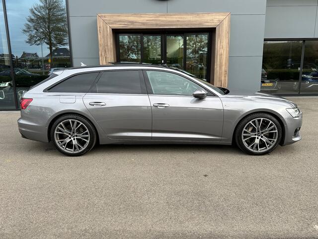 Audi A6 Avant 55 TFSI 340pk quattro S-line | Panoramadak | Trekhaak | 20 inch | Zwart optiek | Camera | Incl. 1 jaar Bovag garantie