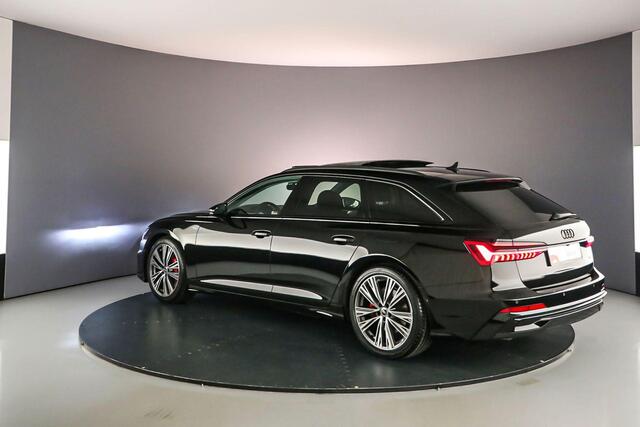 Audi A6 Avant 55 TFSI e 367pk S edition Comp. | Pano | Trekhaak | Adapt. Cruise | Audi Sound | Achteruitrijcamera | Stuur/Stoelverwarming | Parkeerassist | 20 inch | Keyless | S-Line |