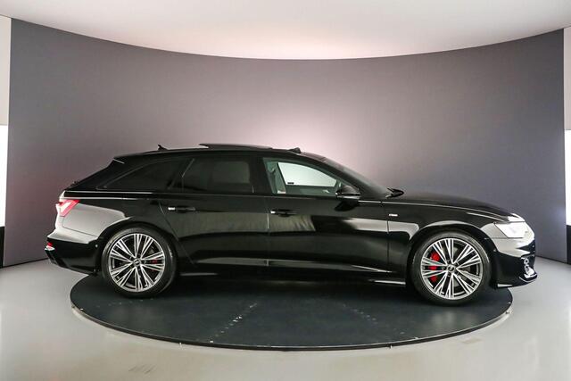 Audi A6 Avant 55 TFSI e 367pk S edition Comp. | Pano | Trekhaak | Adapt. Cruise | Audi Sound | Achteruitrijcamera | Stuur/Stoelverwarming | Parkeerassist | 20 inch | Keyless | S-Line |