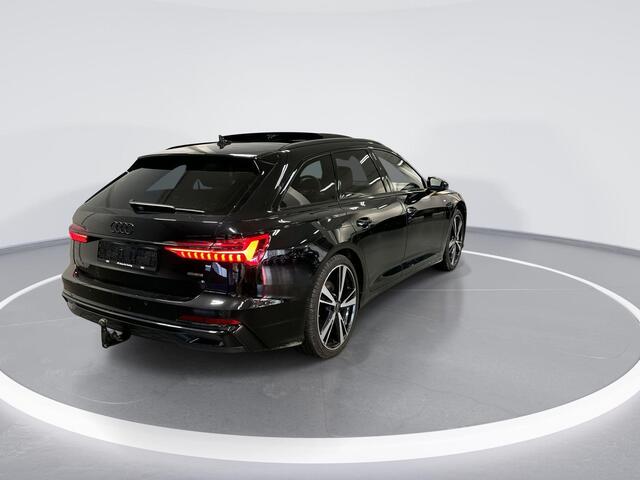 Audi A6 Avant 55 Tfsie 368pk S-tronic Quattro S Competition · Panoramadak · Head-up Display · Achterbank verwarmd · 360 Camera · B & O · Elek. Bestuurdersstoel · Elek. Trekhaak · Elek. Achterklep · Keyless