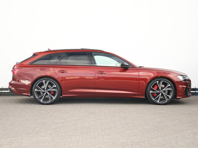 Audi A6 Avant 55 TFSI e quattro S edition Competition 367 PK | Nieuwprijs ¤101.400 | Pano | B&O | HUD | 360° camera | Verwarmd stuurwiel | Trekhaak | Keyless | Dodehoekdetectie | Adaptive Cruise | Elek. stoelen | Geh. bestuurderstoel | 21" Velgen