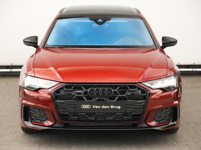 Audi A6 Avant 55 TFSI e quattro S edition Competition 367 PK | Nieuwprijs ¤101.400 | Pano | B&O | HUD | 360° camera | Verwarmd stuurwiel | Trekhaak | Keyless | Dodehoekdetectie | Adaptive Cruise | Elek. stoelen | Geh. bestuurderstoel | 21" Velgen