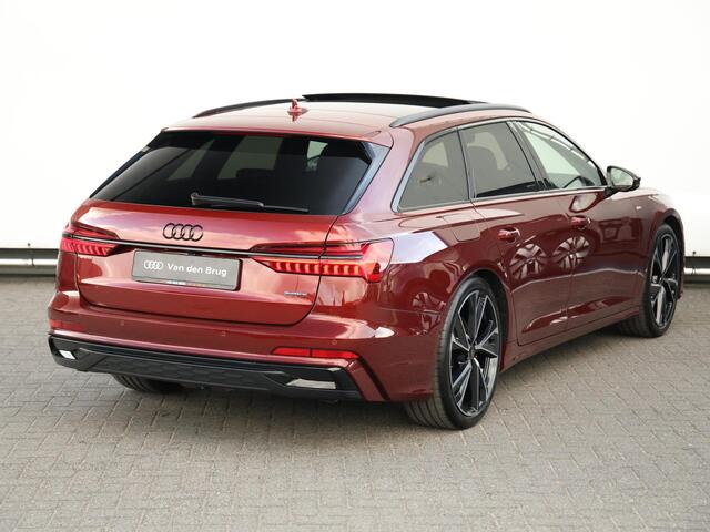 Audi A6 Avant 55 TFSI e quattro S edition Competition 367 PK | Nieuwprijs ¤101.400 | Pano | B&O | HUD | 360° camera | Verwarmd stuurwiel | Trekhaak | Keyless | Dodehoekdetectie | Adaptive Cruise | Elek. stoelen | Geh. bestuurderstoel | 21" Velgen