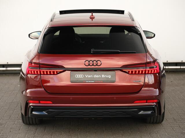 Audi A6 Avant 55 TFSI e quattro S edition Competition 367 PK | Nieuwprijs ¤101.400 | Pano | B&O | HUD | 360° camera | Verwarmd stuurwiel | Trekhaak | Keyless | Dodehoekdetectie | Adaptive Cruise | Elek. stoelen | Geh. bestuurderstoel | 21" Velgen