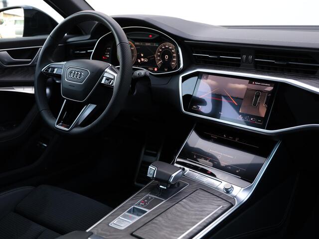 Audi A6 Avant 55 TFSI e quattro S edition Competition 367 PK | Nieuwprijs ¤101.400 | Pano | B&O | HUD | 360° camera | Verwarmd stuurwiel | Trekhaak | Keyless | Dodehoekdetectie | Adaptive Cruise | Elek. stoelen | Geh. bestuurderstoel | 21" Velgen
