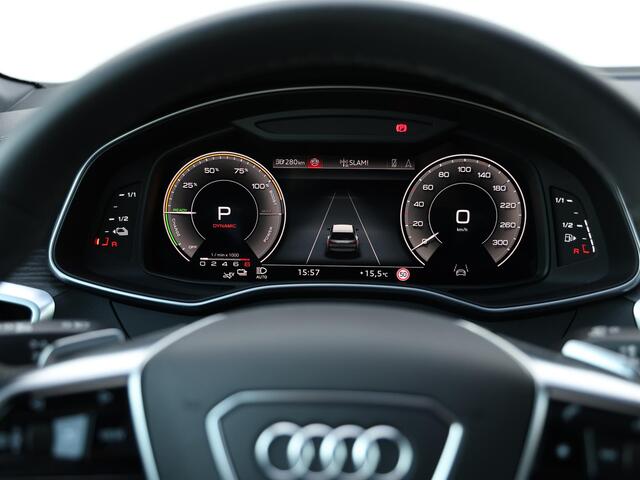Audi A6 Avant 55 TFSI e quattro S edition Competition 367 PK | Nieuwprijs ¤101.400 | Pano | B&O | HUD | 360° camera | Verwarmd stuurwiel | Trekhaak | Keyless | Dodehoekdetectie | Adaptive Cruise | Elek. stoelen | Geh. bestuurderstoel | 21" Velgen