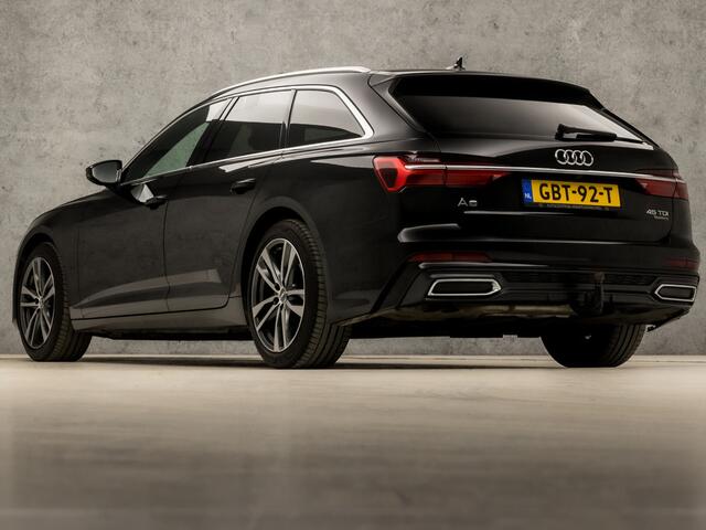Audi A6 Avant 45 TDI quattro Sport 232Pk Automaat (6 CILINDER, PANORAMADAK, APPLE CARPLAY, GROOT NAVI, MEMORY SEATS, LEDER, TREKHAAK, CAMERA, DAB+, ZWART HEMEL, NIEUWSTAAT)