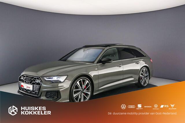 Audi A6 Avant 55 TFSI e S Edition Comp. | Pano | B&O | Head Up | Trekhaak | HD-Matrix | 21 inch | Akoestische Glas | Adapt. Cruise | S-Line | 360Cam |