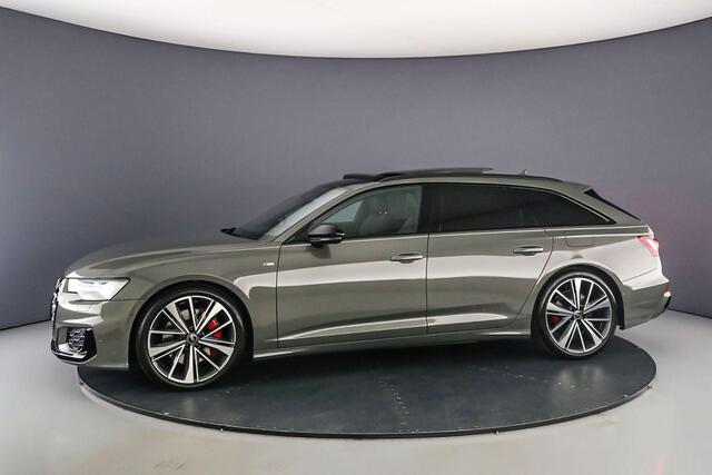 Audi A6 Avant 55 TFSI e S Edition Comp. | Pano | B&O | Head Up | Trekhaak | HD-Matrix | 21 inch | Akoestische Glas | Adapt. Cruise | S-Line | 360Cam |