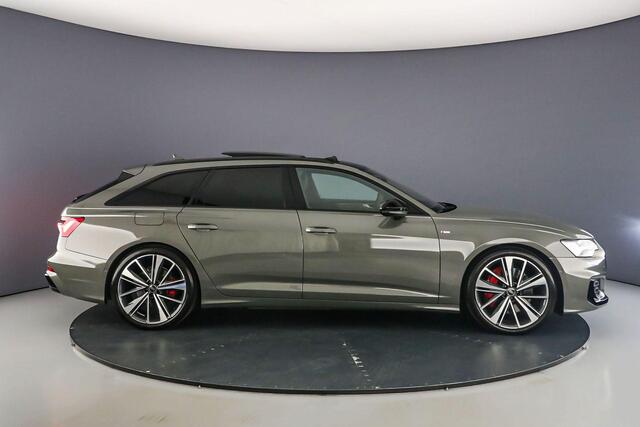 Audi A6 Avant 55 TFSI e S Edition Comp. | Pano | B&O | Head Up | Trekhaak | HD-Matrix | 21 inch | Akoestische Glas | Adapt. Cruise | S-Line | 360Cam |