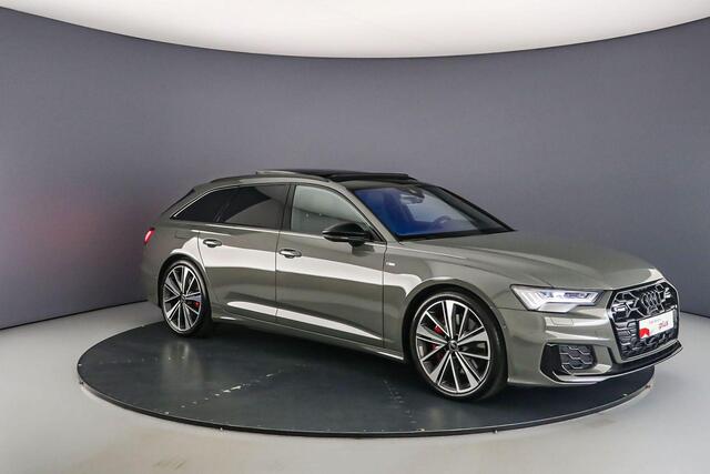 Audi A6 Avant 55 TFSI e S Edition Comp. | Pano | B&O | Head Up | Trekhaak | HD-Matrix | 21 inch | Akoestische Glas | Adapt. Cruise | S-Line | 360Cam |