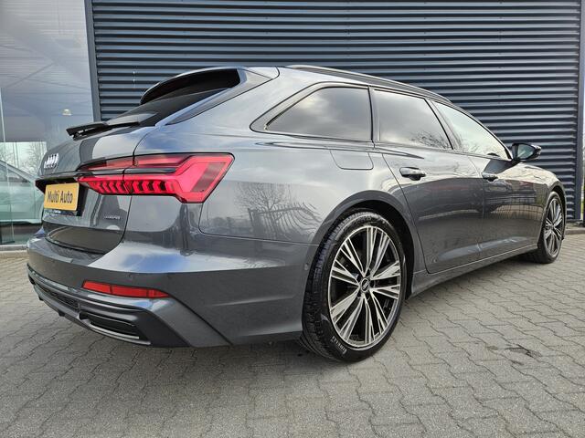 Audi A6 Avant 55 TFSI e Quattro Competition S Line Plug In Hybrid 367pk PHEV | Panodak | Trekhaak af Fabriek | Adaptive Cruise | 3D Camera | Lederen Comfortzetels Memory & Ventilatie | 20"L.M | Apple Carplay | Matrix LED | Keyless |