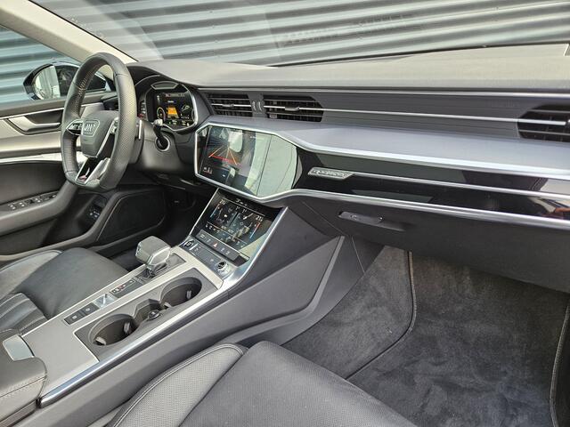 Audi A6 Avant 55 TFSI e Quattro Competition S Line Plug In Hybrid 367pk PHEV | Panodak | Trekhaak af Fabriek | Adaptive Cruise | 3D Camera | Lederen Comfortzetels Memory & Ventilatie | 20"L.M | Apple Carplay | Matrix LED | Keyless |
