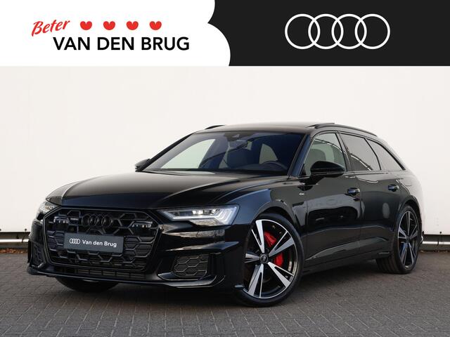 Audi A6 Avant 55 TFSI e quattro S edition Competition 367pk S-tronic | Nieuwprijs ¤104.000 | Pano | B&O | HUD | 360° camera | Verwarmd stuurwiel | Trekhaak | Keyless | Dodehoekdetectie | Adaptive Cruise | Elek. stoelen | Geh. bestuurderstoel | 21" Velgen