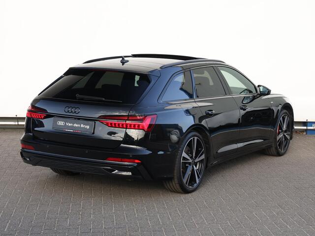 Audi A6 Avant 55 TFSI e quattro S edition Competition 367pk S-tronic | Nieuwprijs ¤104.000 | Pano | B&O | HUD | 360° camera | Verwarmd stuurwiel | Trekhaak | Keyless | Dodehoekdetectie | Adaptive Cruise | Elek. stoelen | Geh. bestuurderstoel | 21" Velgen