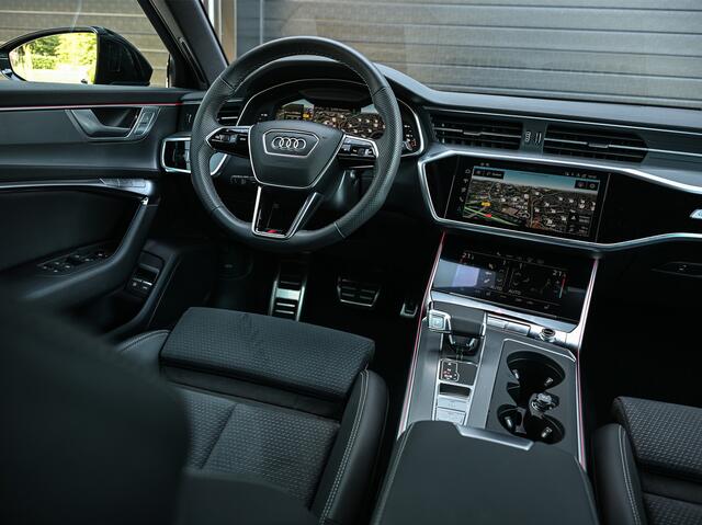 Audi A6 Avant 55 TFSI e QUATTRO S EDITION COMPETITION | 3X S-LINE | PANORAMADAK | HEAD-UP | ADAPTIVE CRUISE | VIRTUAL COCKPIT | SOFT CLOSE | KEYLESS ENTREE | MEMORY SEATS | AMBIANCE VERLICHTING | 360 CAMERA | ACHTERBANK VERWARMD | EL. TREKHAAK