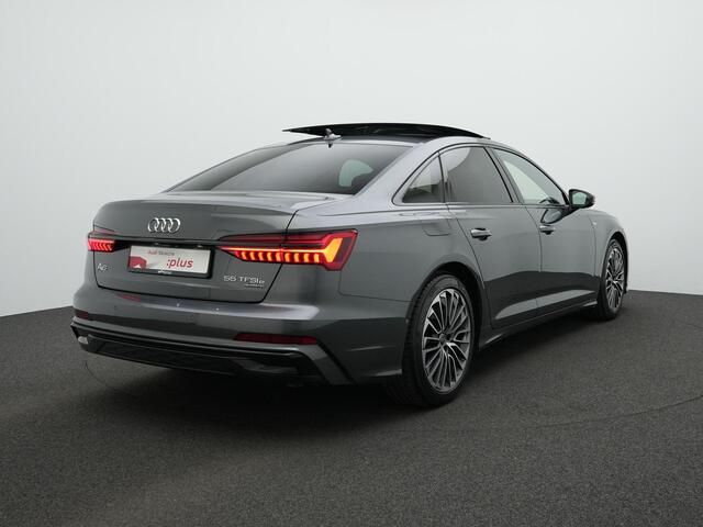 Audi A6 Limousine 55 TFSI e 367 pk S-tro quattro S edition Competition / S-Line | Panoramadak | Demperregeling | Head-up display | Bang & Olufsen | Geheugenstoel | Rondomzicht camera | Uitgebreid lederpakket
