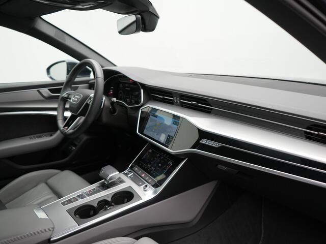 Audi A6 Avant 50 TFSI e quattro S Line Plug In Hybrid 300pk PHEV | Trekhaak Af Fabriek | Panodak | Head Up | Bang & Olufsen | Lederen Sportstoelen Verwarmd | Adaptive Cruise | Apple Carplay | Camera | Blis | Navigatie | Virtual | DAB | JGS-28-R