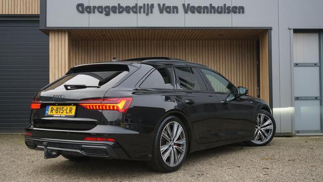 Audi A6 Avant 55 TFSI e 376pk Quattro Competition Pano.Dak Vol Leder *Black Optik* Trekhaak 20inch LM HUD Virtual Cockpit 75263km!