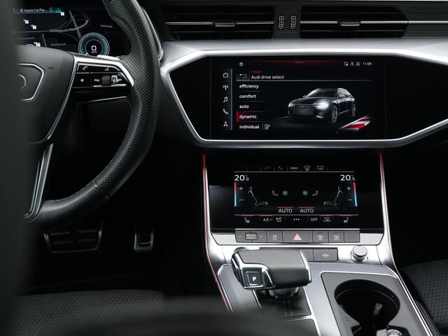 Audi A6 Avant 55 TFSI e 367 pk S-tronic quattro Competition / S-Line | Panoramadak | Trekhaak | Nachtzicht | Head-up display | HD-Matrix LED | Leder/alcantara