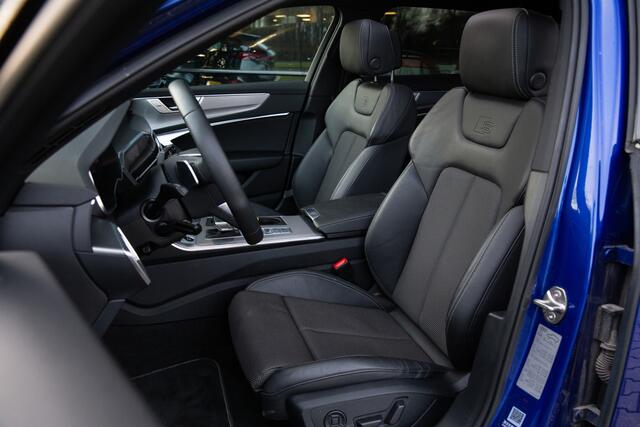 Audi A6 Avant 55 TFSI e quattro Pro Line S Competition Ultra blauw, Panoramadak, 3D camera, B&O, Trekhaak,