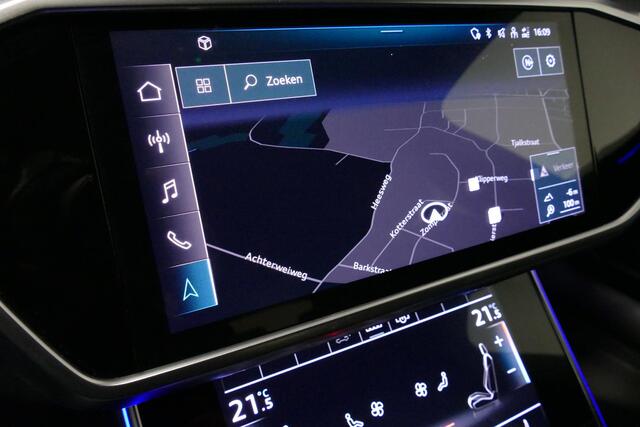 Audi A6 Avant 55 TFSI e quattro Competition / S Line / RS6 look Diffuser / Maxton Design Bodykit V.2 / HD Matrix LED-koplampen / Ambienteverlichting / Stuurwiel- & stoelverwarming / 21'' LMV / Apple Carplay - Android Auto / Trekhaak (zwenkbaar) / Elektr. bedienba