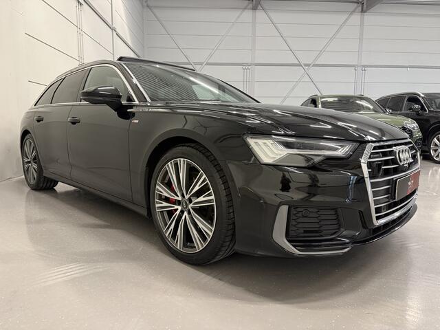 Audi A6 Avant 55 TFSI e quattro Competition S-Line PANO/B&OTREKHAAK/HEAD-UP/360CAMERA/STANDKACHEL/ACC/MEMORY/MATRIX/CARPLAY/SFEER/20" AUDI-SPORT/MYTHOSSCHWARZ/VOLLEDIG AUDI DEALER HISTORIE