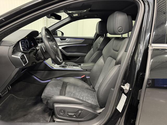 Audi A6 Avant 55 TFSI e quattro Competition S-Line PANO/B&OTREKHAAK/HEAD-UP/360CAMERA/STANDKACHEL/ACC/MEMORY/MATRIX/CARPLAY/SFEER/20" AUDI-SPORT/MYTHOSSCHWARZ/VOLLEDIG AUDI DEALER HISTORIE