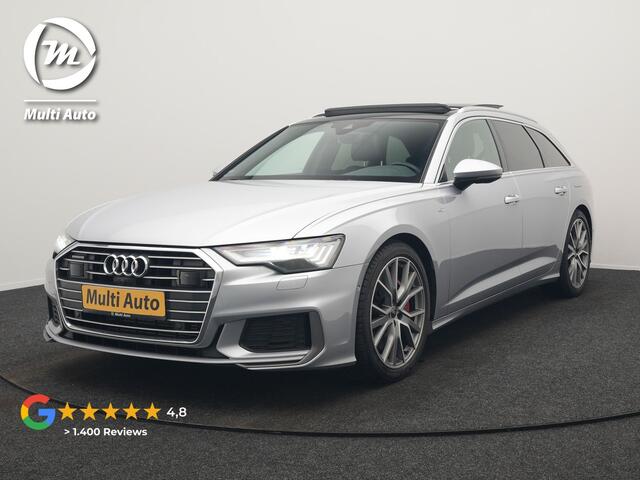 Audi A6 Avant 55 TFSI e quattro S Competition PHEV 367pk Dealer O.H. | 2x S-Line | Trekhaak Af Fabriek | Panodak | 360 Camera | Bang & Olufsen | Adaptive Cruise | Sportstoelen Memory & Verwarmd | Apple Carplay | Keyless | Stuur Verwarmd | Virtual | Navigatie | Pl