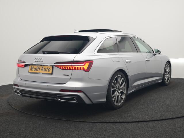 Audi A6 Avant 55 TFSI e quattro S Competition PHEV 367pk Dealer O.H. | 2x S-Line | Trekhaak Af Fabriek | Panodak | 360 Camera | Bang & Olufsen | Adaptive Cruise | Sportstoelen Memory & Verwarmd | Apple Carplay | Keyless | Stuur Verwarmd | Virtual | Navigatie | Pl