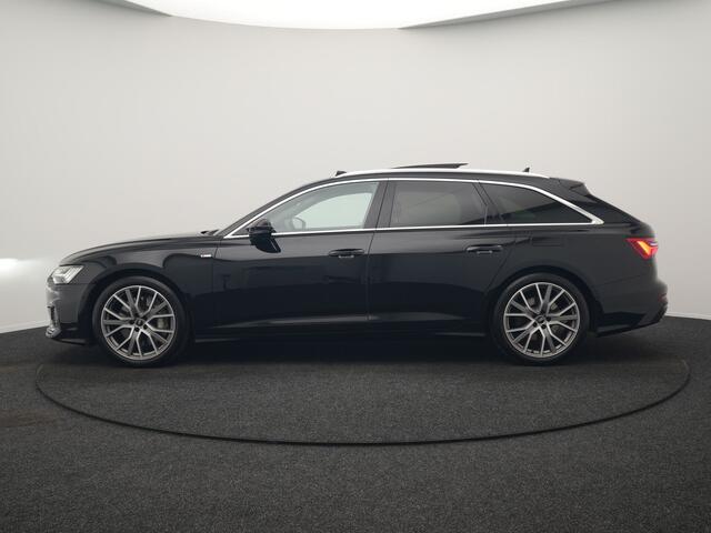 Audi A6 Avant 50 TFSI e Quattro 2x S Line PHEV 300pk Dealer O.H. | Trekhaak Af Fabriek | Panodak | Head Up | Adaptive Cruise | Matrix LED | Bang & Olufsen | Lederen Comfortzetels Memory & Ventilatie | Camera | Keyless | Blis | 20"L.M | Plug In Hybrid |