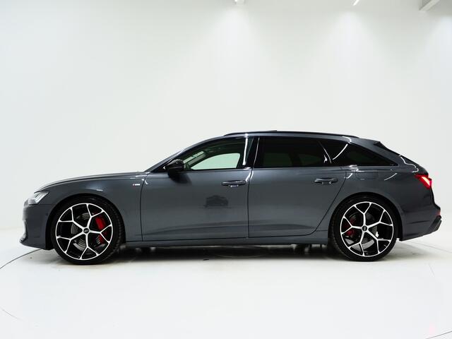 Audi A6 Avant 55 TFSI e quattro Competition Full Black | Panoramadak | Massage | Leder | 360 | Keyless | Adaptive Cruise | Sfeerlicht | Carplay