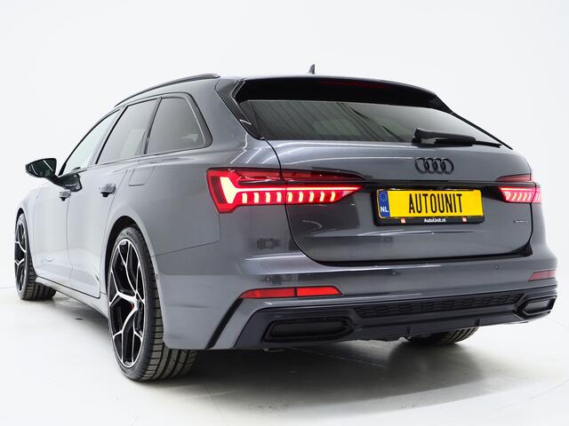 Audi A6 Avant 55 TFSI e quattro Competition Full Black | Panoramadak | Massage | Leder | 360 | Keyless | Adaptive Cruise | Sfeerlicht | Carplay