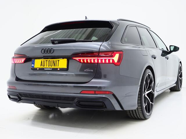 Audi A6 Avant 55 TFSI e quattro Competition Full Black | Panoramadak | Massage | Leder | 360 | Keyless | Adaptive Cruise | Sfeerlicht | Carplay