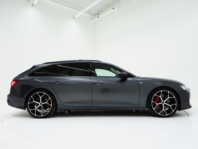 Audi A6 Avant 55 TFSI e quattro Competition Full Black | Panoramadak | Massage | Leder | 360 | Keyless | Adaptive Cruise | Sfeerlicht | Carplay