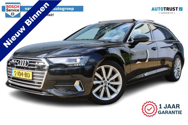 Audi A6 Avant 40 TDI S edition | Incl. 12 maanden Garantie | Panorama dak | Elektrisch wegklapbare trekhaak | Elektrisch verstelbare stoelen met memory | Elektrische kofferbakklep | Keyless entry/start | Stoelverwarming | Adaptive cruise | Navigatie | Schuif/kant