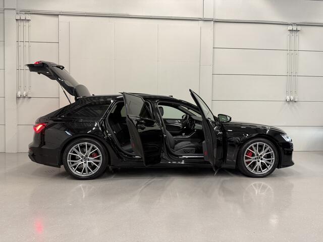 Audi A6 Avant 55 TFSI e quattro Competition BLACK ALL BLACK PANO/TREKHAAK/B&O/20"/MEMORY/MATRIX/ACC/CAMERA/BLACK-OPTIC/NET GROTE OH BEURT GEHAD MET RONDOM NW REMMEN/BANDEN ALLES!!/BLACK ALL BLACK